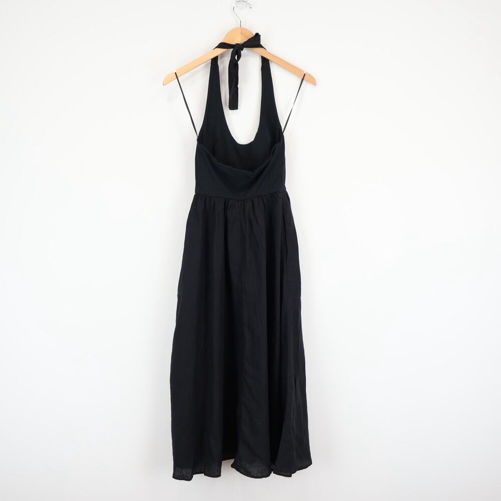 J.Crew Halter Mixy Midi Dress Black Size XXS NWT - Picture 7 of 8